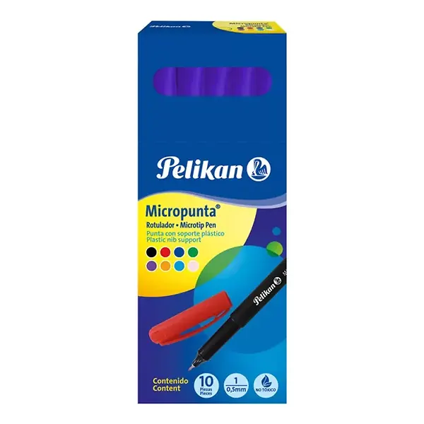 Micropunta Pelikan Morado X 10