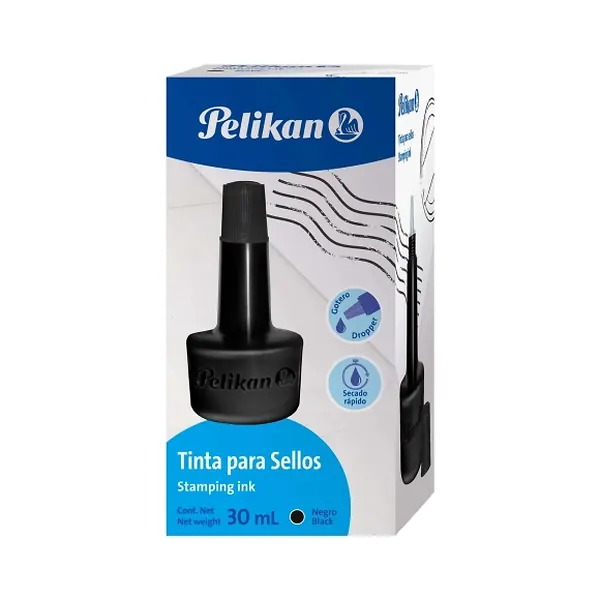 Tinta Sellos Pelikan Negra