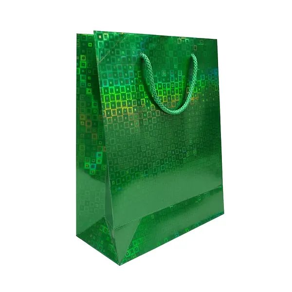 Bolsa De Regalo Holográfica Primavera L Verde