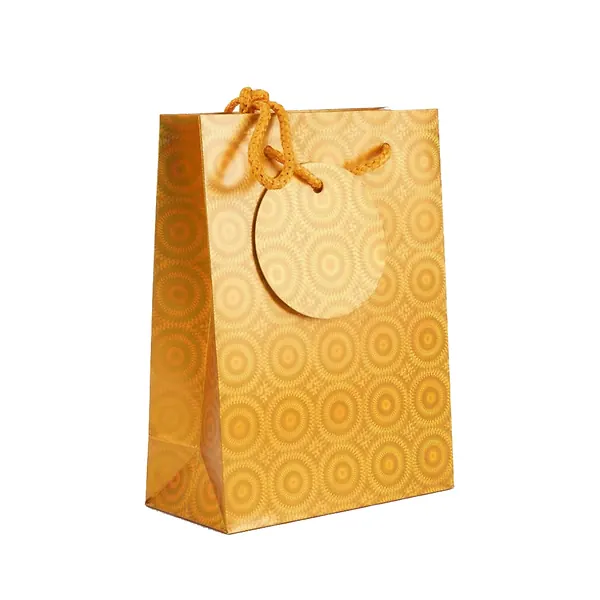 Bolsa De Regalo Holográfica Primavera S Dorada