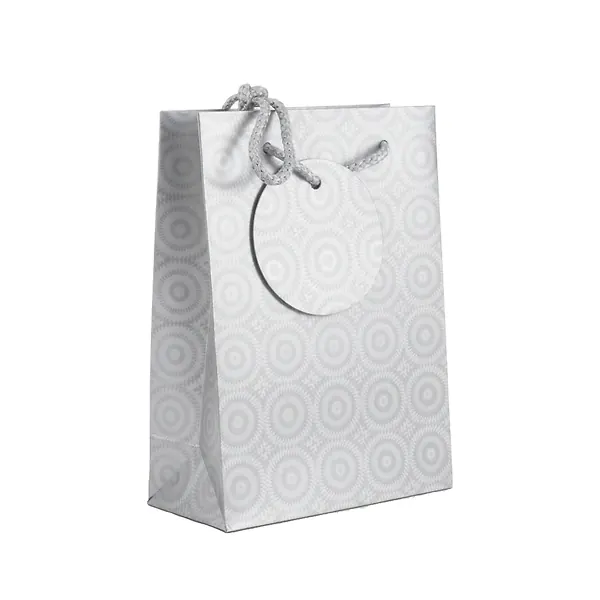 Bolsa De Regalo Holográfica Primavera S Plateada