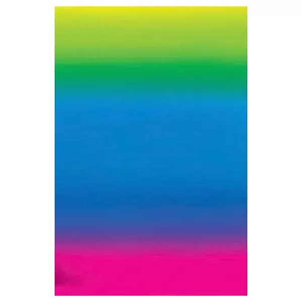 Cartulina Degrade 1/2 Amarillo Azul Fucsia