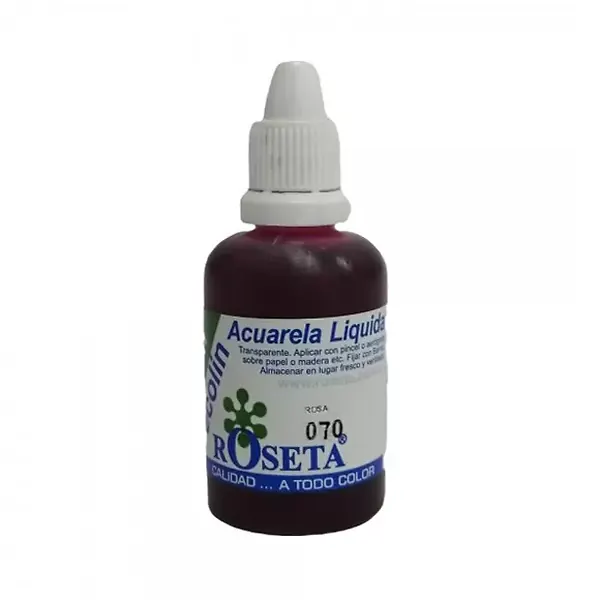 Acuarela Líquida Ecolin Roseta 30cc Rosa