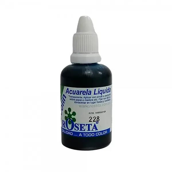 Acuarela Líquida Ecolin Roseta 30cc Turquesa