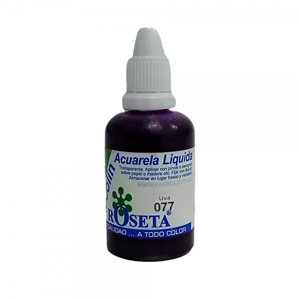 Acuarela Líquida Ecolin Roseta 30cc Uva