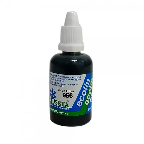 Acuarela Líquida Ecolin Roseta 30cc Verde Oliva