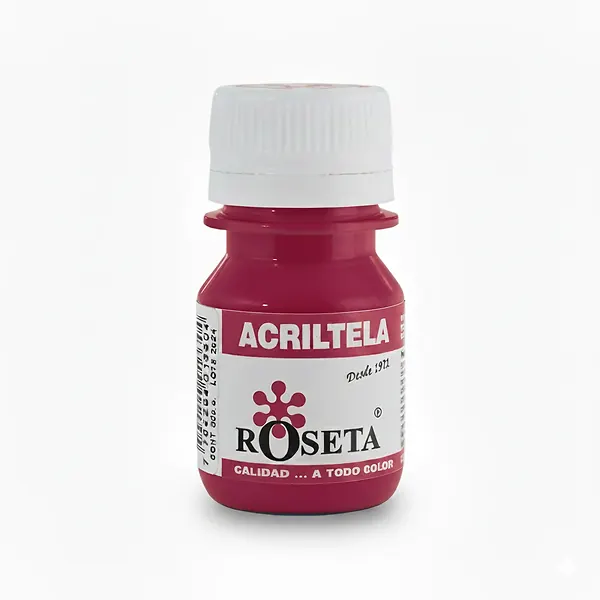 Pintura Acrílica Acriltela Roseta Rojo Carmín