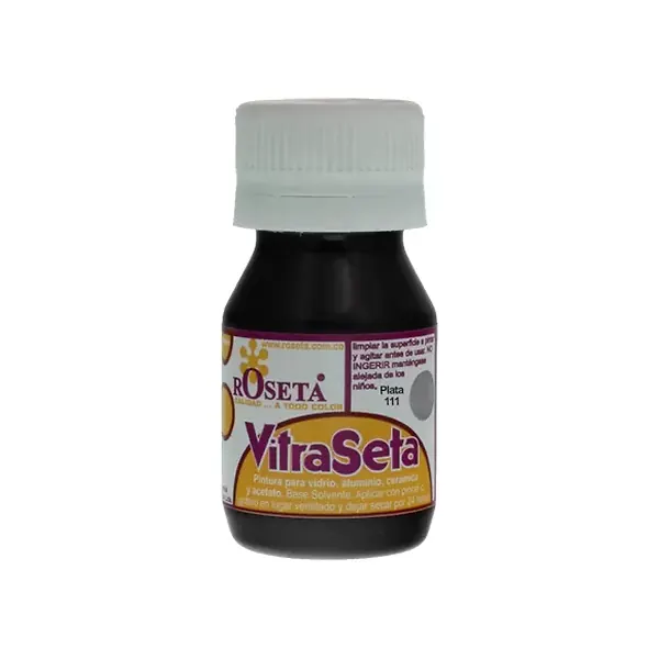 Pintura Vitraseta Roseta Plata