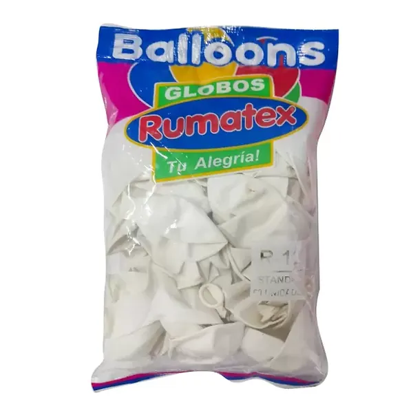 Globo Rumatex Standard R-12 Blanco 50 Und