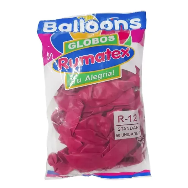 Globo Rumatex Standard R-12 Fucsia 50 Und