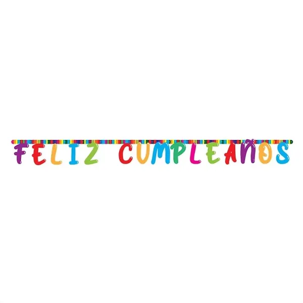 Cartel De Letras Sempertex Feliz Cumpleaños Festivo