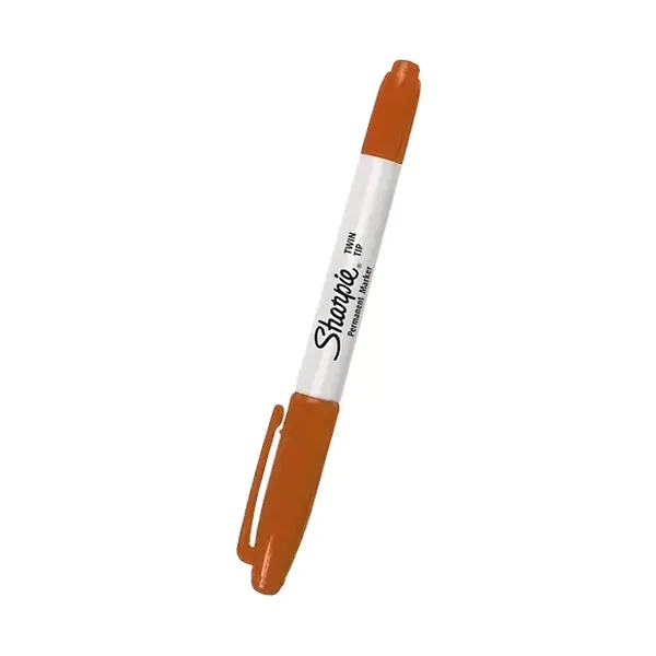 Marcador Sharpie Doble Punta Naranja