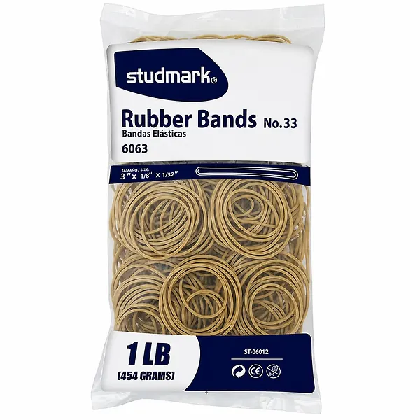 Bandas De Caucho En Bolsa Studmark Libra No.33 Siliconado