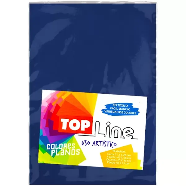 Fomi Top Line Liso 1/8 Azul Marino X 10