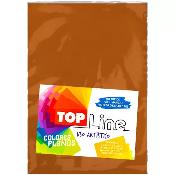 Fomi Top Line Liso 1/8 Naranja X 10
