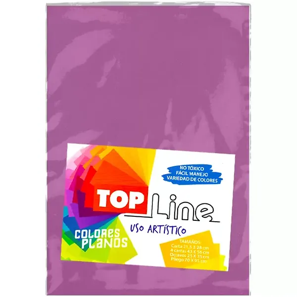 Fomi Top Line Liso 1/8 Rosado X 10