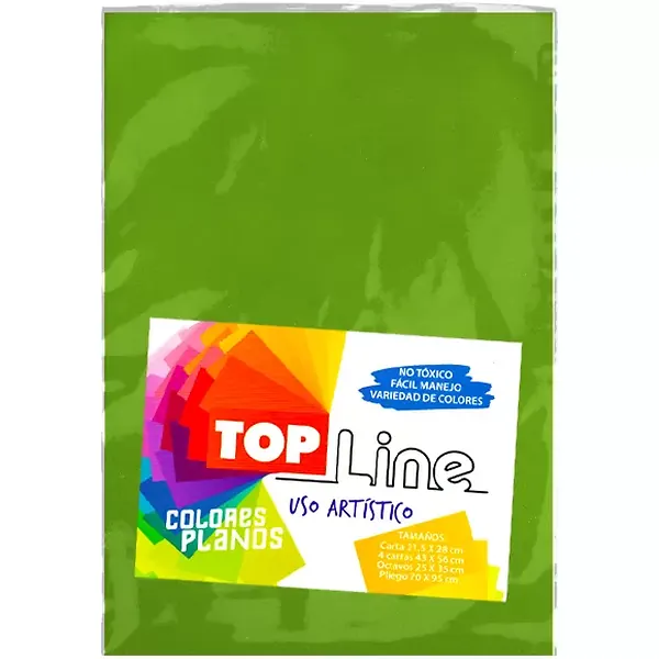 Fomi Top Line Liso 1/8 Verde Limón X 10