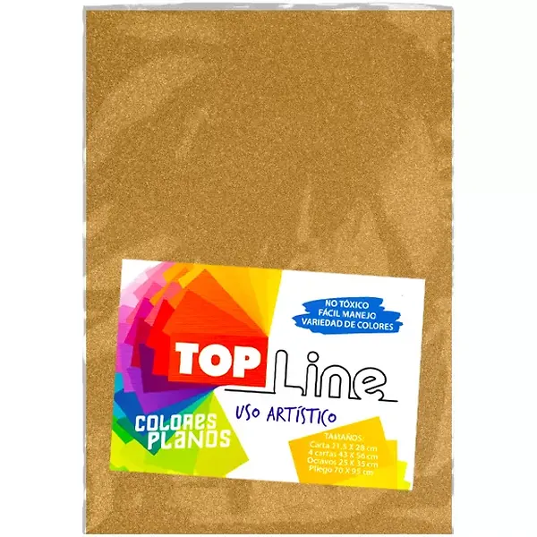 Fomi Top Line Escarchado 1/8 Café Claro X 10