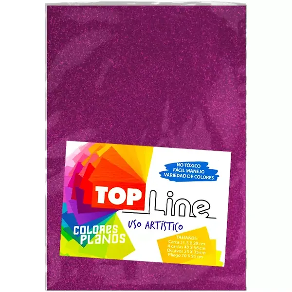 Fomi Top Line Escarchado 1/8 Fucsia X 10
