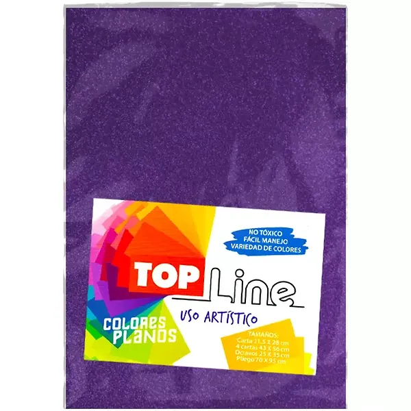 Fomi Top Line Escarchado 1/8 Morado X 10