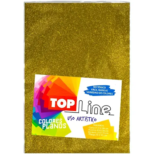 Fomi Top Line Escarchado 1/8 Oro X 10