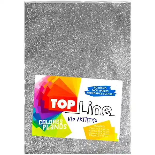 Fomi Top Line Escarchado 1/8 Plata X 10