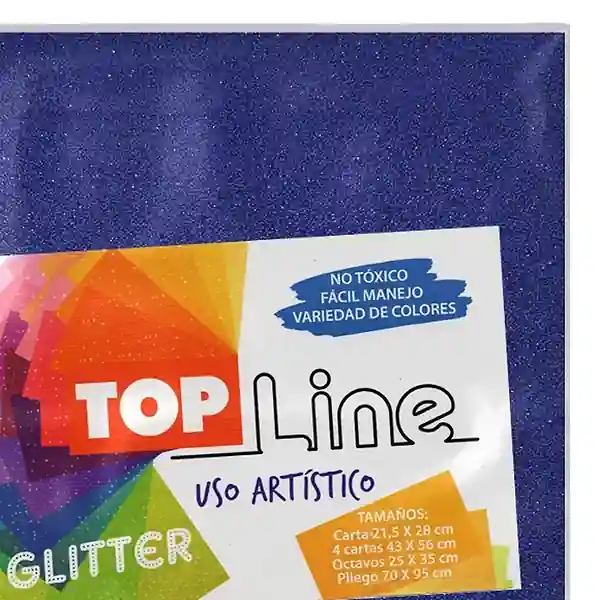 Fomi Top Line Escarchado 4 Cartas Azul Rey X 10