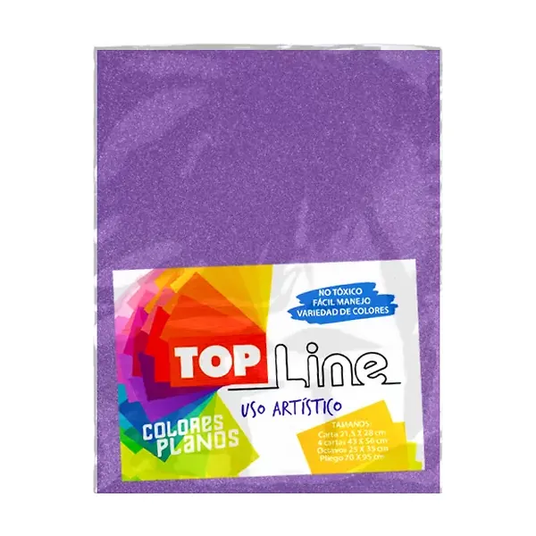 Fomi Top Line Escarchado Carta Lila X 10