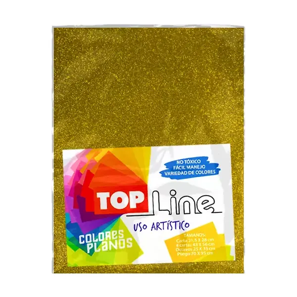 Fomi Top Line Escarchado Carta Oro X 10