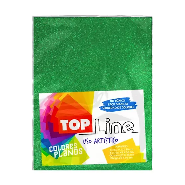 Fomi Top Line Escarchado Carta Verde Claro X 10