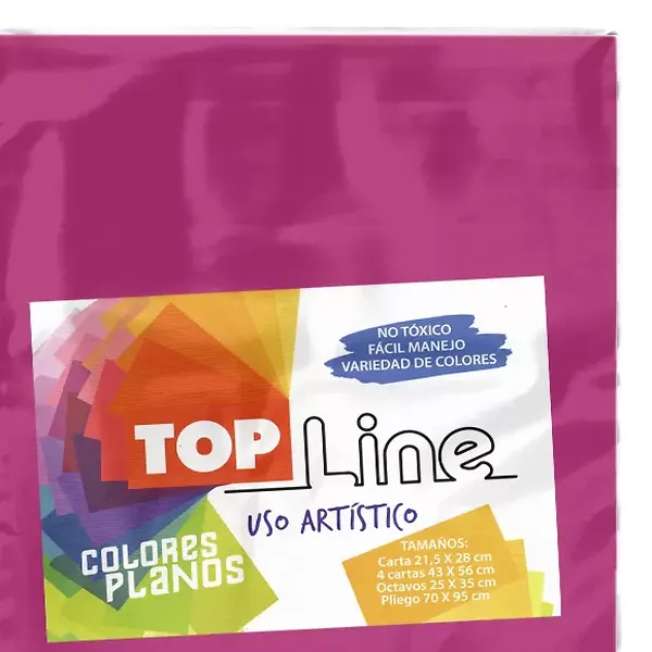 Fomi Top Line Liso 4 Cartas Fucsia X 10