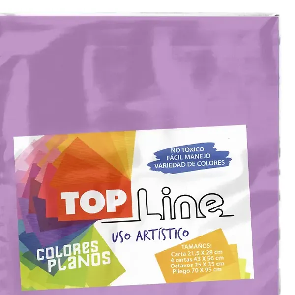 Fomi Top Line Liso 4 Cartas Lila X 10