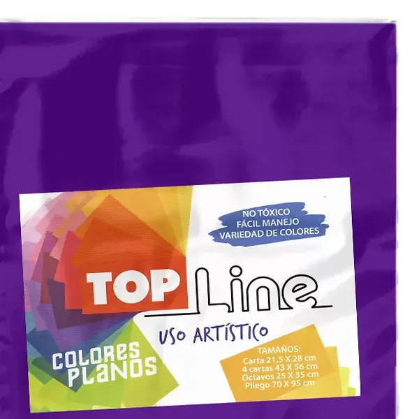 Fomi Top Line Liso 4 Cartas Morado X 10