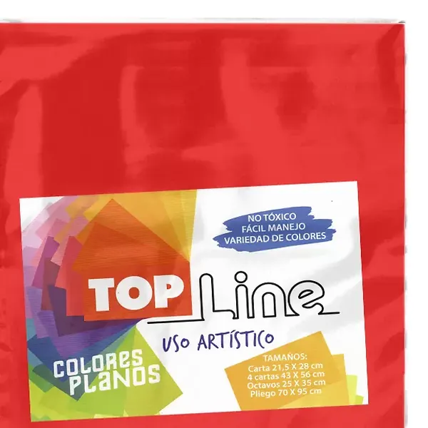 Fomi Top Line Liso 4 Cartas Rojo X 10