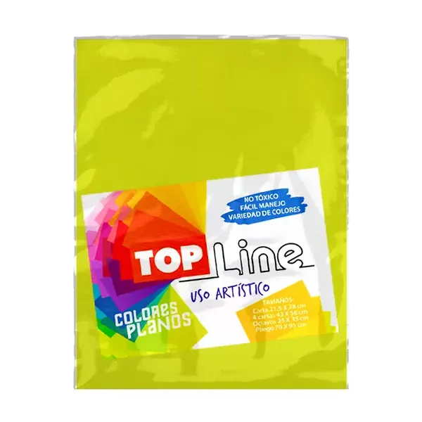 Fomi Top Line Liso Carta Amarillo Mango X 10