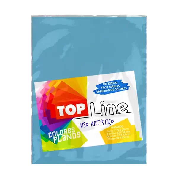 Fomi Top Line Liso Carta Azul Cielo X 10