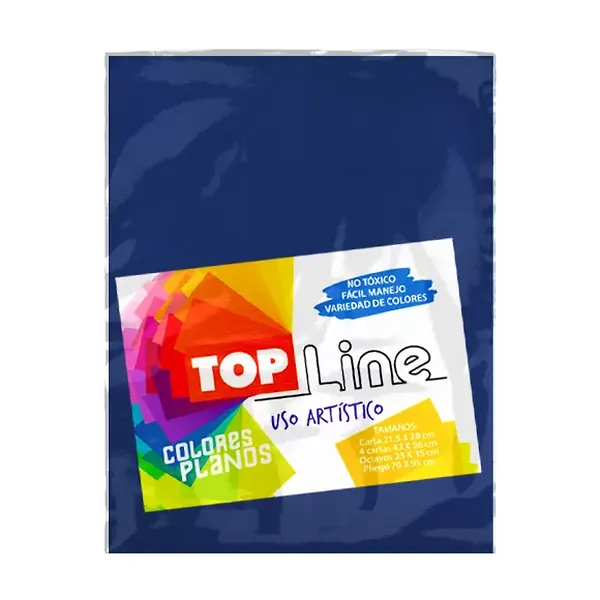 Fomi Top Line Liso Carta Azul Marino X 10