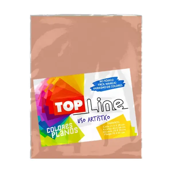 Fomi Top Line Liso Carta Durazno X 10
