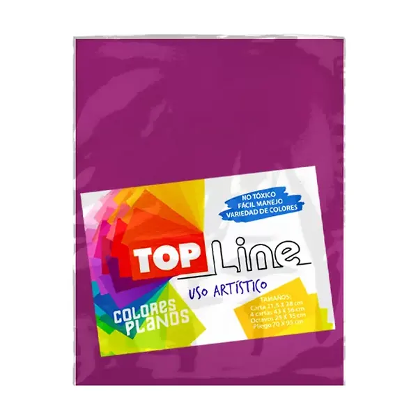 Fomi Top Line Liso Carta Fucsia X 10