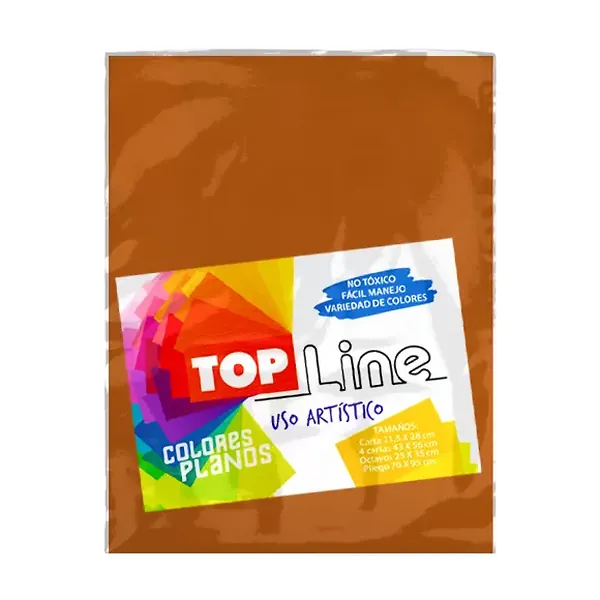 Fomi Top Line Liso Carta Naranja X 10