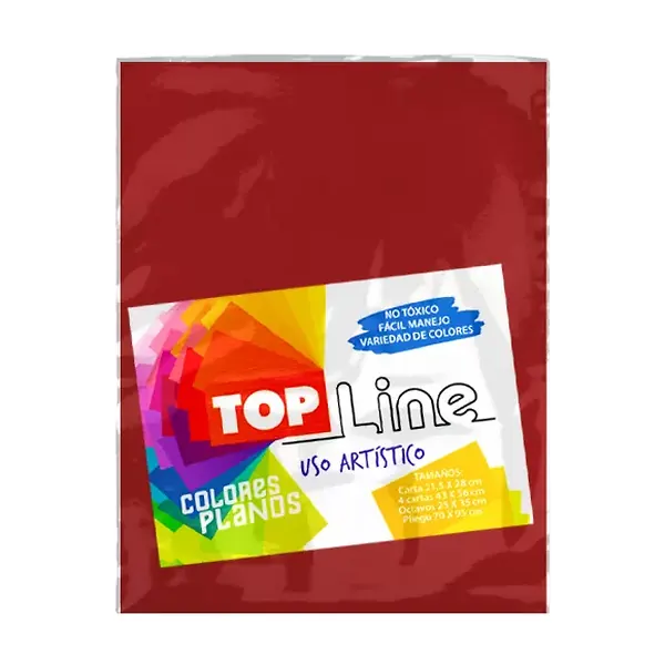 Fomi Top Line Liso Carta Rojo X 10
