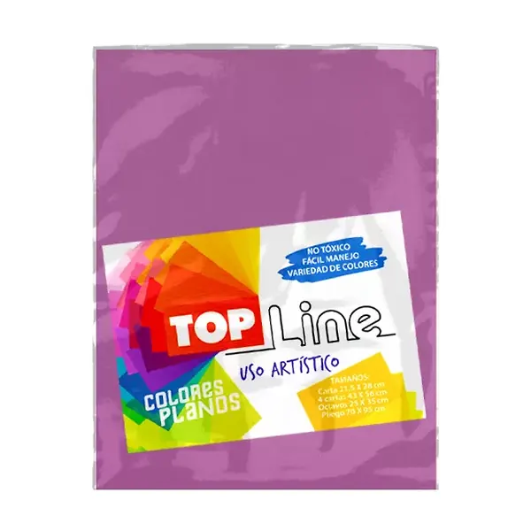Fomi Top Line Liso Carta Rosado X 10