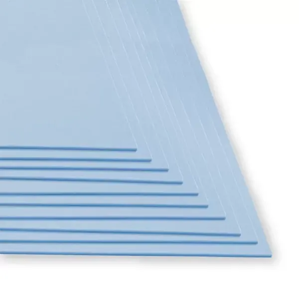 Fomi Top Line Liso Pliego Azul Pastel X 10