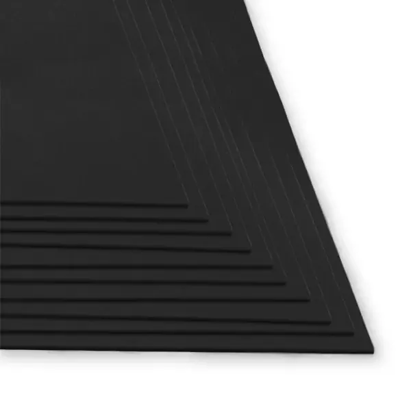 Fomi Top Line Liso Pliego Negro X 10