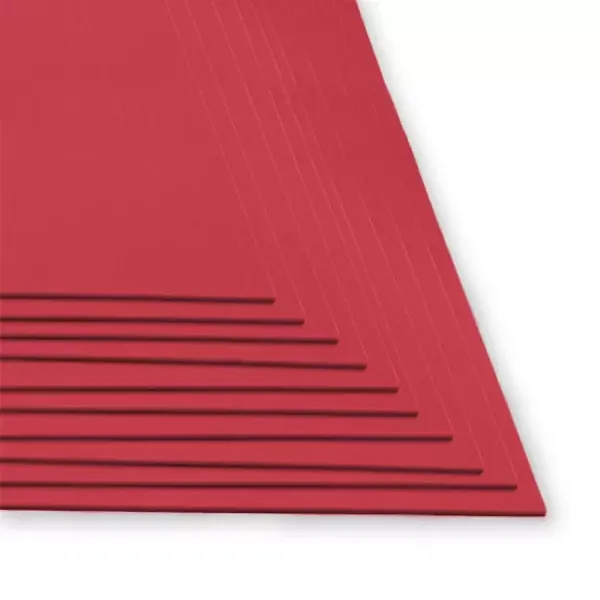Fomi Top Line Liso Pliego Rojo X 10