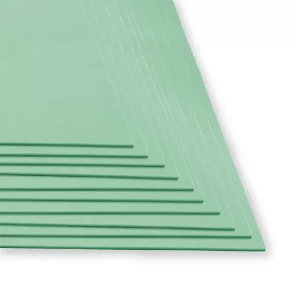 Fomi Top Line Liso Pliego Verde Agua X 10