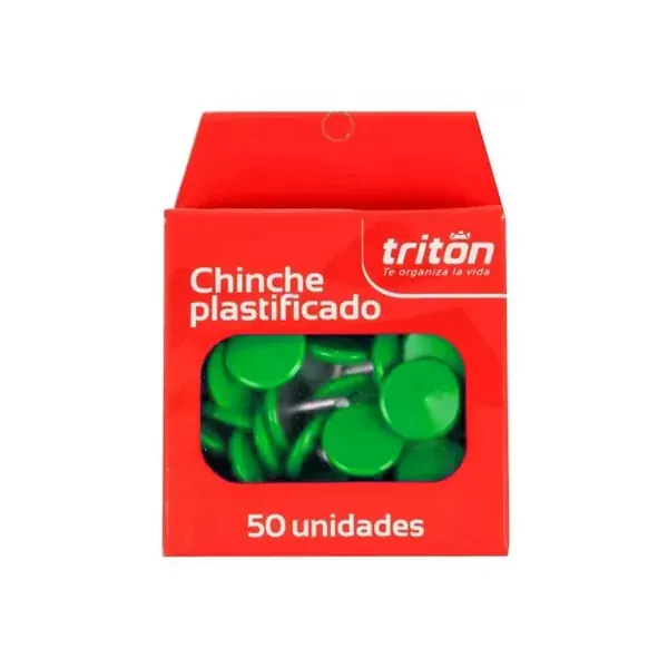 Chinche Triton Plástico Verde X 50