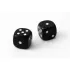 Juego de 2 dados grande negro